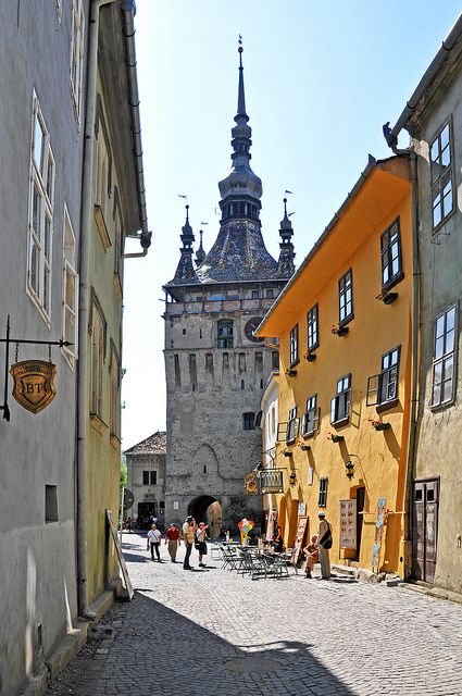 Sighisoara Romania, Architecture Photography Buildings, Watercolor Architecture, European City, Urban Sketch, Architecture Drawing Art, Landscape Photography Nature, Brick Road, Visit Europe