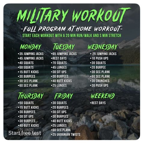 Military Muscle Workout, 28 Day Military Workout Challenge, Special Forces Workout Training, Army Exercise Workouts, Pre Basic Training Workout, Military Workout Routine, Coast Guard Workout, Army Fitness Training Workout, Cop Workout