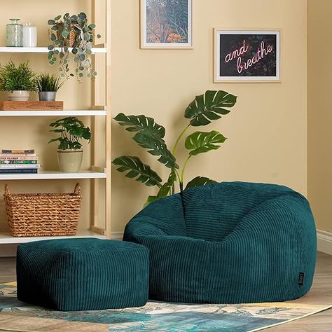 Large Lounge Chair, Corduroy Bean Bag, Hallway Furniture Storage, Bean Bag Lounger, Bean Bag Living Room, Boho Chair, Outdoor Bean Bag, Bean Bag Chairs, Bean Bag Sofa