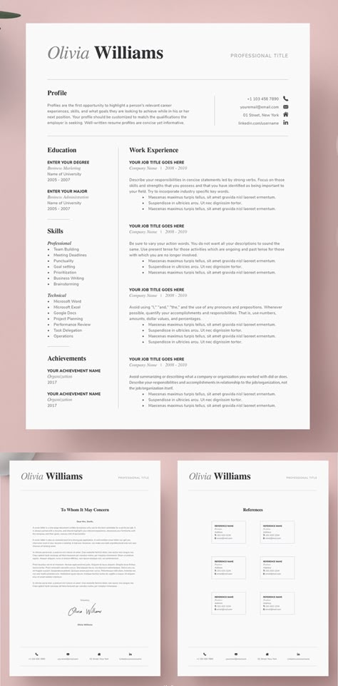 Minimal Resume Design, Unique Resume Template, Minimal Resume Template, Creative Resumes, Job Goals, One Page Resume Template, Creative Cv Template, Cv Inspiration, Minimalist Resume Template