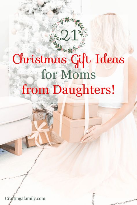 Searching for a gift for mom for Christmas this year? Take a look at the 21 Christmas Gift Ideas for Moms from Daughters. Even if you are a granddaughter, friend or son, you can not go wrong with any one or more of these fun Christmas gifts. #giftguide #christmasgiftideas #motherdaughtergifts Christmas Gift Exchange Ideas, Fun Christmas Gifts, Creative Mother's Day Gifts, Gift Exchange Ideas, Prepare For Christmas, Christmas Gift Daughter, Gift Ideas For Moms, Gifts For Mom From Daughter, Cute Mothers Day Gifts