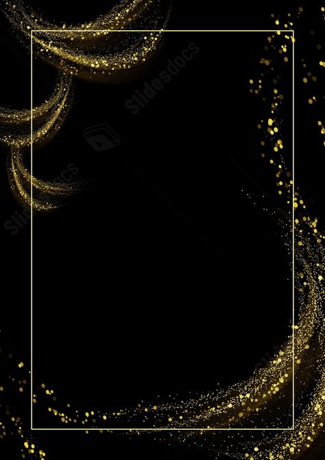 Glittery Gold Falling Stars Page Border Background Background Facebook Cover, Background Facebook, Retro Invitation, Beautiful Borders, Border Background, Blank Background, Golden Background, Yellow Glitter, Flyer Layout