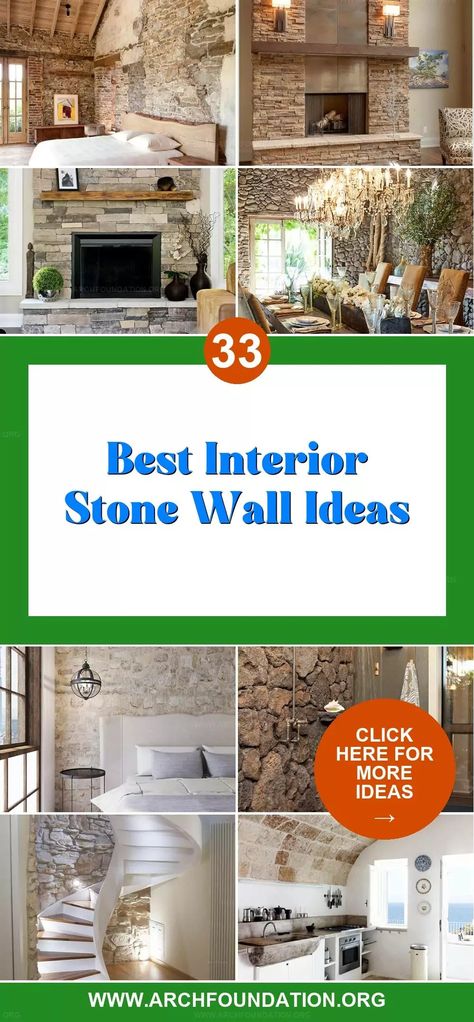 33 Gorgeous Interior Stone Wall Designs for Modern Look Exposed Stone Walls Interior, Living Room Wall Stone, Rock Wall Ideas Interior, Faux Stone Walls Interior Living Rooms, Stone Feature Wall Bedroom, Interior Wall Stone Design, Rock Wall Inside House, Stone In Bathroom Accent Walls, Faux Stone Interior Walls