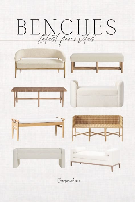 Great finds for the entryway, living room, end of the bed and more! Upholstered bench, wood bench, storage bench, daybed, leather bench, entryway bench, bedroom furniture, sherpa bench, wicker bench, rattan bench, hallway bench, bench ottoman Follow my shop @ourpnw_home on the @shop.LTK app to shop this post and get my exclusive app-only content! #liketkit #LTKstyletip #LTKhome #LTKFind @shop.ltk https://liketk.it/48Hpy Bedroom Benches Master Pottery Barn, Dressing Bench Bedroom, Bench Master Room, End Of Bed Sofa Bench, Bench In Family Room, Bench Master Bed, Bedroom Ideas With Bench At End Of Bed, King Bed Ottoman Bench, Storage Bench At Foot Of Bed