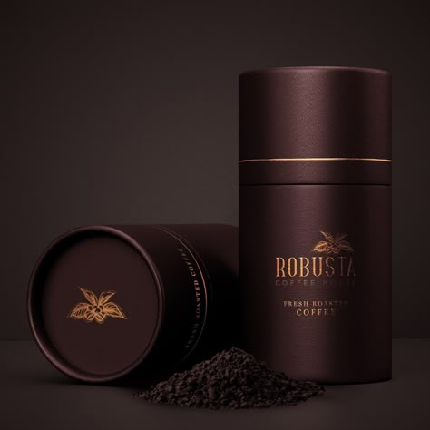 Luxury Coffee Packaging Design, Coffee Packaging Design Ideas, Dark Packaging Design, Luxury Coffee Packaging, Premium Coffee Packaging, Coffe Packing Ideas, Coffee Box Design, Packaging Design Coffee, Luxury Tea Packaging