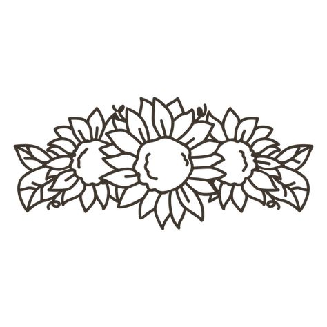 Sunflower Crown Drawing, Sunflower Tiara, Flower Crown Drawing, Sunflower Crown, Crown Drawing, Design Line, Future Wedding Plans, Art Png, Vector Artwork