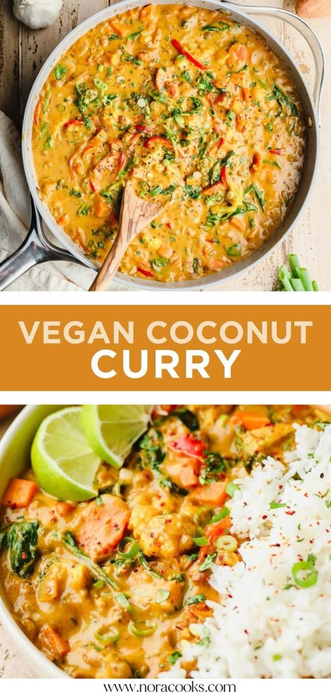 Vegan Budget Recipes, Easy Vegan Dinner Recipes Healthy, Easy Vegan Summer Recipes, Vegan Coconut Curry, Easy Vegan Curry, Vegetable Curry Recipes, Vegan Curry Recipes, Sustainable Eating, Vegan Coconut