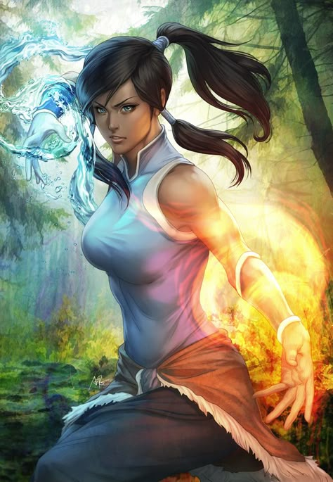 Korra by `Artgerm on deviantART Korra Art, Stanley Lau, Zombie Wedding, Superhero Artwork, Korra Avatar, Avatar The Last Airbender Art, Team Avatar, Avatar Korra, Avatar The Last Air Bender