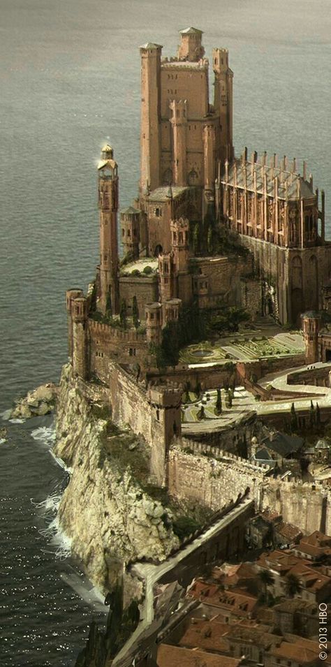 King's Landing shared by Alejandra LE on We Heart It Chateau Medieval, Old Castle, Medieval Castles, King's Landing, Jaime Lannister, Game Of Thrones Art, Chateau France, Fantasy Castle, Arya Stark