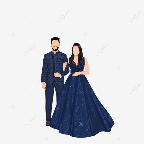 Indian Wedding Outfits Illustration, Indian Engagement Caricature, Sangeet Caricature Couple, Couple Outfit For Engagement, Sangeet Couple Illustration, Groom Fashion Illustration, Sangeet Caricature, Indian Wedding Couple Illustration, Engagement Caricature