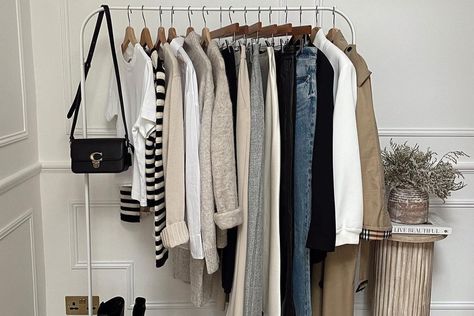 "Underconsumption Core" is Everywhere: Here’s How I’ve Been Keeping a Minimalist Wardrobe for Years - The Everygirl Fashion Brand Marketing, Secret Wardrobe, Save More Spend Less, Budget Outfits, Colorful Sneakers, Minimalist Closet, Capsule Wardrobe Outfits, Style Hacks, The Everygirl