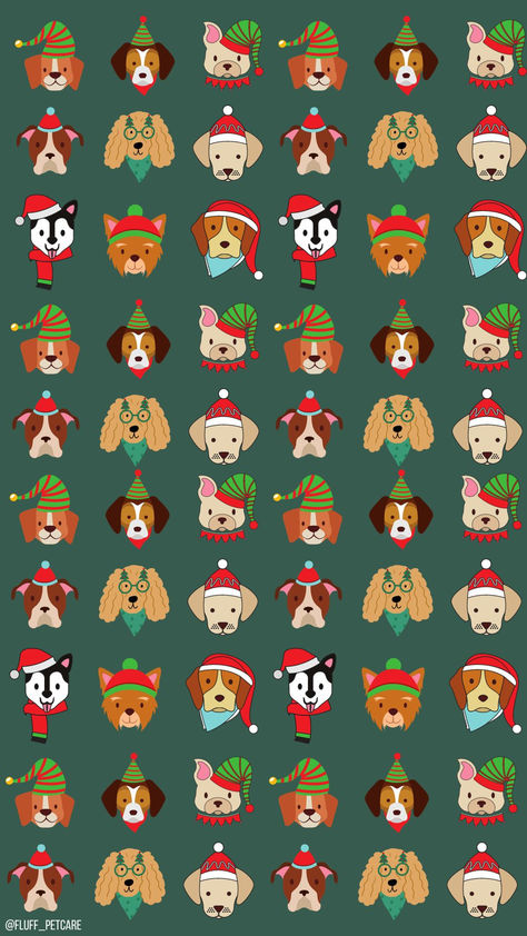 Fluff Pet Care inspired Free December Holiday Backgrounds for your Phone, festive and cheery background to use this season, Winter iPhone backgrounds, Dog lovers, Dog mom aesthetic, Dog dad aesthetic, dog owners, dog backgrounds, Christmas pups and dogs, free wallpapers, downloadable wallpapers, canva graphic, graphic design ideas, christmas graphics, christmas wallpapers, christmas vibes, holiday vibes, holiday aesthetics, cute dogs background, festive dog outfits, cute dogs, dog stickers Dog Fur Patterns, Cute Dog Phone Wallpaper, Cute Dogs Christmas, Christmas Dogs Wallpapers, Phone Backgrounds Christmas Aesthetic, Christmas Dog Wallpaper Iphone, Cute Dog Backgrounds, Christmas Dog Aesthetic, Dog Screensaver