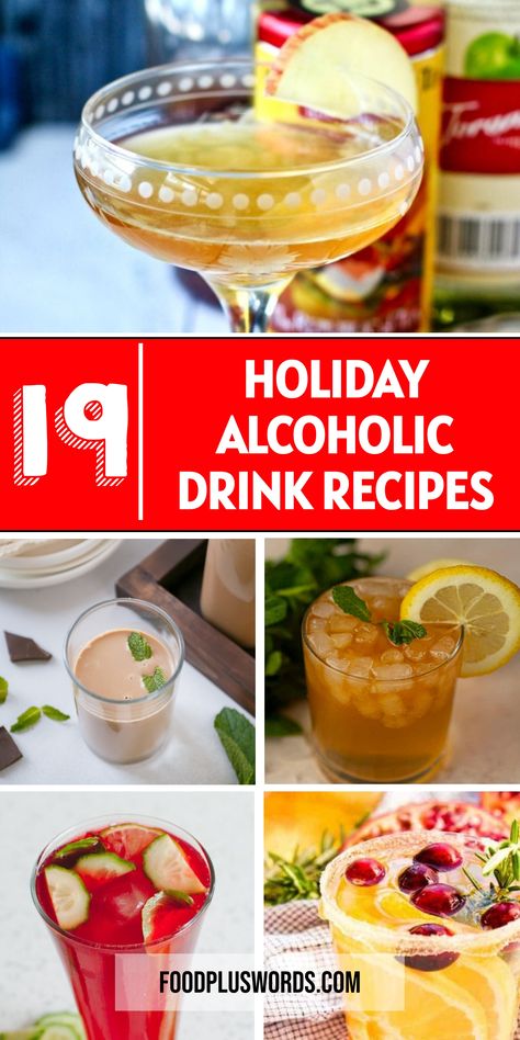 Make your holidays extra special with these fun and yummy holiday alcoholic drinks! Celebrate with delicious mixed cocktails that are simple to make but full of flavor. Whether you're hosting a dinner party or just want to relax, these easy holiday drinks for adults will definitely be a hit. Discover new holiday alcoholic drinks recipes that will add that festive touch to your celebrations.  | Holiday Booze Drinks | Fun Holiday Alcoholic Drinks | Easy Holiday Drinks | Holiday Alcoholic Drinks | Make Ahead Drinks Alcohol, Seasonal Drinks Alcohol, Fun Party Drinks Alcohol, Cheap Alcoholic Drinks, Easy Drink Recipes Alcoholic, Holiday Drinks For Adults, Alcoholic Drinks Easy, Fancy Lemonade, Simple Drink Recipes