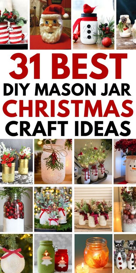 The holiday season is just around the corner, and it’s time to start thinking about festive decorations. Mason jars are a versatile and affordable way to add a touch of Christmas cheer to your home. With a little creativity and some basic crafting supplies, you can transform plain jars into beautiful Christmas decorations and gifts. Christmas Crafts DIY Projects, Christmas Crafts To Sell, Christmas Craft Ideas, Mason Jar Crafts Holiday Mason Jar Crafts, Jar Christmas Crafts, Mason Jar Christmas Decorations, Christmas Jar Gifts, Mason Jar Christmas, Holiday Mason Jar, Mason Jar Christmas Crafts, Christmas Mason Jars Diy, Mason Jar Christmas Gifts