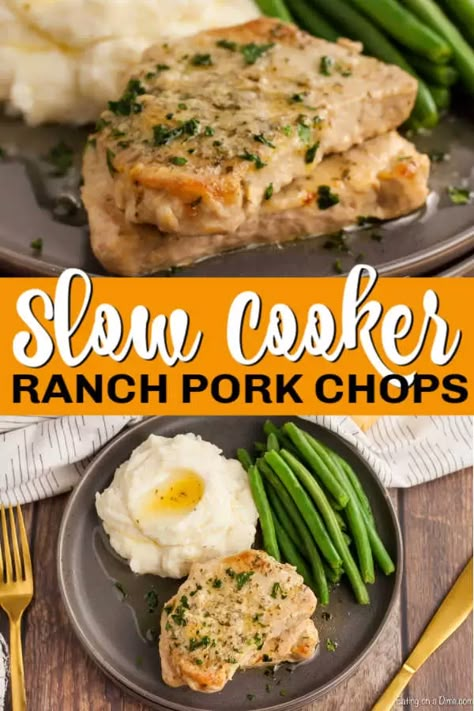 Boneless Pork Chops Crock Pot, Low Carb Pork Chop Recipe, Slow Cooker Ranch Pork Chops, Crock Pot Ranch Pork Chops, Recipe Pork Chops, Crockpot Ranch Pork Chops, Low Carb Pork Chops, Healthy Pork Chops, Ranch Pork Chops Crock Pot