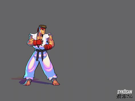 "Street Fighter Ryu Fireball Animation" by Sykosan Street Fighter Animation, 8bit Animation, Boxing Animation, Street Fighter Background, Street Fighter Art Ryu, 2d Fx Animation, Street Fighter Pixel Gif, Game Gif, Gif Pixel