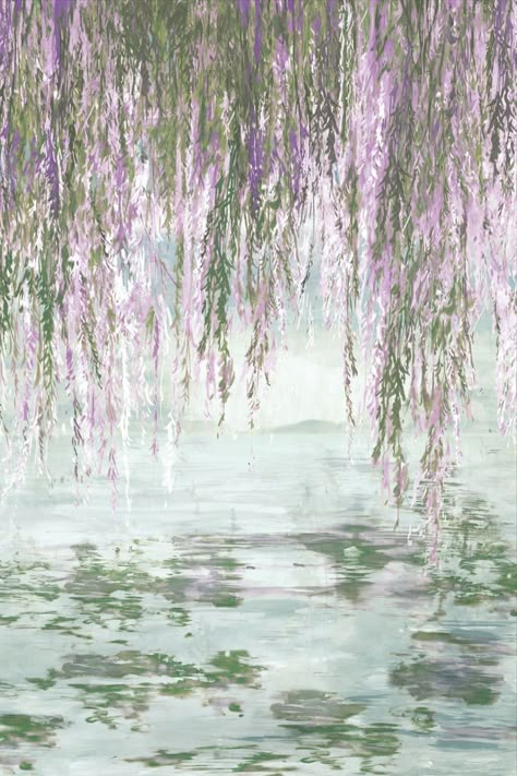 Willow Tree Art, Reiki Art, A Willow Tree, Weeping Willow Tree, Tree Wall Murals, Phillip Jeffries, Weeping Willow, Tree Wallpaper, Linen Paper