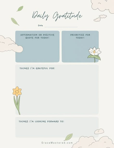 Morning Gratitude Journal Template, How To Practice Gratitude Journal, Gratitude Journal Templates, Gratitude Journal Worksheet, Gratitude Diary Ideas, Digital Gratitude Journal Free, Manifestation Template Free, Gratitude Journal Template Ideas, Grateful Journal Template