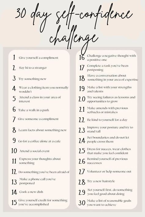 30 Day Motivation Challenge, One Thing A Day Challenge, Self Betterment Challenge, Self Improvement Tasks, 30 Day Easy Challenge, 30 Days Self Improvement Challenge, 30 Days Improvement Challenge, 30 Day Self Confidence Challenge, 30 Days Confidence Challenge