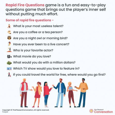 Rapid Fire Questions List For Friends, Rapid Fire Questions List, Table Topics Questions, Rapid Fire Questions, 30 Day Instagram Challenge, Self Time, Mystery Riddles, Love In Air, Company Meeting