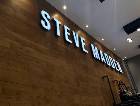 Illuminated Steve Madden Signage Steve Madden Store, Store Opening, Steve Madden, Around The Worlds, Vision Board, Around The World, The World