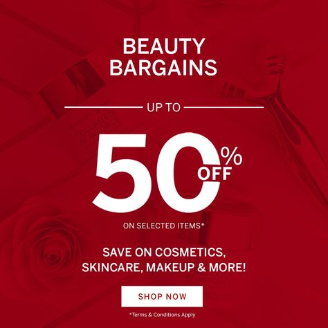 BEAUTY BARGINS up to 50% OFF Selected Items* Save on cosmetics, skincare, makeup & more!* Hurry!! Offer ends 30th June 11:59pm AEST. T&C Apply. Shop mid year sale now .⁠ .⁠ . ⁠ #tvsn #sale #frenzy #discounts #bargains #bigbrands #fashion #shopping #shop #musthave #moneyoff #save #deals Mid Year Sale, Year End Sale, Sale Tag, Big Bra, Cosmetic Items, Cosmetics Skincare, Super Sale, End Of Year, Skincare Makeup