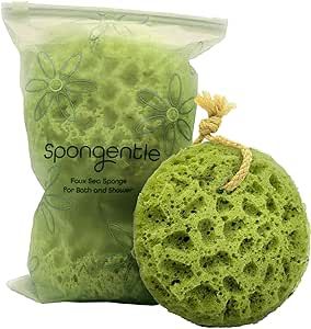 Spongentle Deep Cleansing Body Loofah Sponge, Natural Colors, for Bath and Shower, Multiple Textures for Gentle and Deep Exfoliation, Generous and Rich Lather, (Pack of 3) Body Loofah, Body Sponge, Bath Sponges, Deep Exfoliation, Homemade Scrub, Sea Sponge, Loofah Sponge, Body Cleanse, Bath Brushes