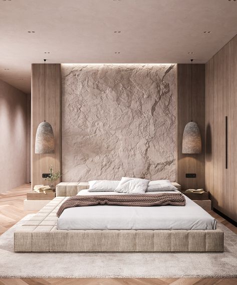 Minimal design for a master bedroom located in MoroccoYear / 2023Tools/3max&coronarender Wabi Sabi House, Neutral Bedrooms, Minimalist Interior Design, Design Bedroom, How To Clean Furniture, Wardrobe Design, Contemporary Bedroom, Drawing Room, Minimalist Bedroom