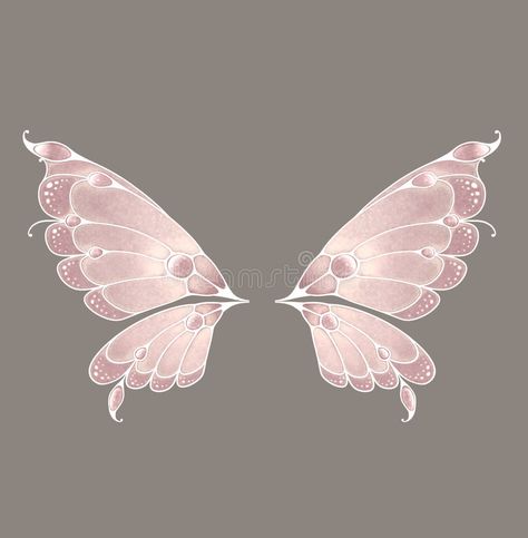 Fairy Wings stock illustration Fairy Wings Aesthetic, Fairy Wings Drawing, Fairy Wing Tattoos, Pink Fairy Wings, Diy Fairy Wings, Fairy Wings Costume, Butterfly Fairy Wings, Beautiful Wings, Wings Drawing