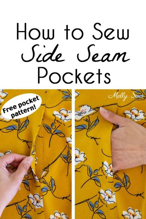 Sewing Pockets, Sewing Tricks, Sewing Tips And Tricks, Beginner Sewing Projects Easy, Sew Ins, Retro Pin Up, Leftover Fabric, Sew Easy, Diy Sewing Clothes