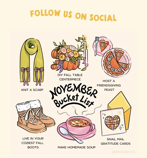 November Bucket List, Hygge Activities, Air Fairy, The Blue Castle, Friendsgiving Feast, Winter Hygge, Blue Castle, Advice Column, Monthly Activities