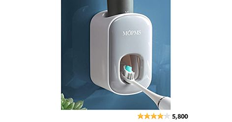 Amazon.com: MOPMS Toothpaste Dispenser Wall Mounted for Bathroom Automatic Toothpaste Squeezer for Kids and Adult (Grey-1Pcs) : Home & Kitchen Bathroom Containers, Toothbrush Organization, Toothpaste Squeezer, Toothbrush Holders, Toothpaste Holder, Best Vacuum, Toothpaste Dispenser, Bathroom Accessory Set, Shower Caddy