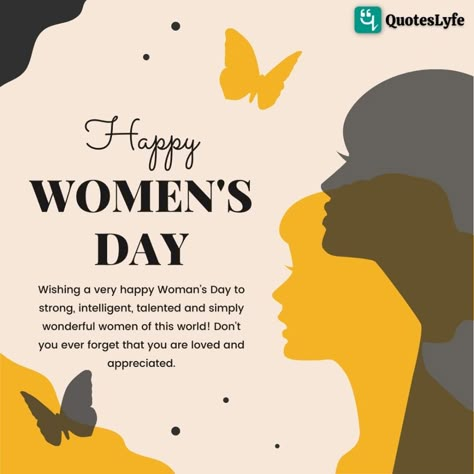 Happy International Women’s Day: Quotes, Messages, Wishes, Greetings, Pictures, and Cards Happy Woman's Day Quotes, Happy Women's Day Card, International Women's Day Wishes, Happy Womens Day Quotes, Women's Day Quotes, International Womens Day Quotes, Happy International Womens Day, National Womens Day, Women's Day Cards