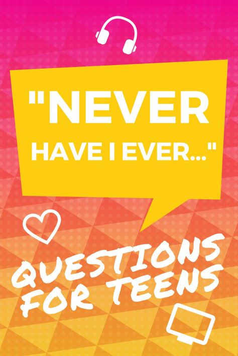 Get ready for a fun time with your friends with these Never Have I Ever Questions for teens and college students! Teen Sleepover Games, Questions For Teens, Mixer Games, Never Have I Ever Questions, Party Games For Teens, Sleepover Fun, Fun Sleepover Games, Teen Sleepover, Birthday Sleepover