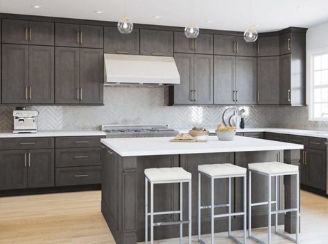 Gray Kitchen Cabinets Trends [2024 Updated] Gray Kitchen Cabinets, Kitchen Cabinet Trends, Gray Kitchen, Shaker Cabinets, Grey Kitchen Cabinets, Grey Kitchens, Modern Cabinets, Grey Kitchen, Trends 2024