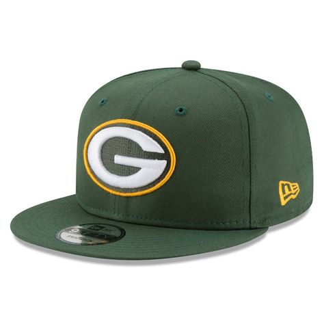 Green Bay Packers Hat, Embroidery Flats, Nfl Green Bay, Raised Embroidery, New Era Cap, Mens Green, Green Bay Packers, Snapback Cap, Leggings Fashion