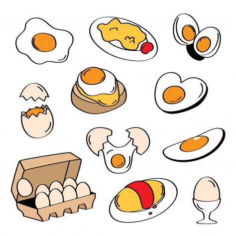 Hand drawing styles egg menu Premium Vec... | Premium Vector #Freepik #vector #food #menu #heart #hand How To Draw Egg, Egg Drawing Art, Hand Drawing Styles, Food Drawing Ideas, Egg Doodle, Eggs Drawing, Foods Drawing, Egg Drawing, Food Doodles