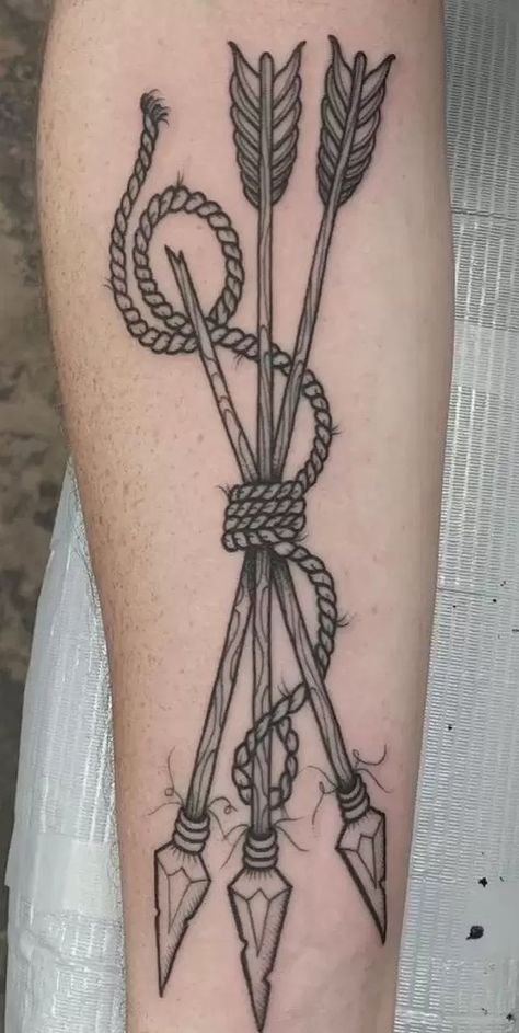 Bow And Arrow Tattoos, Arrow Head Tattoos, Bow Arrow Tattoos, Hold Fast Tattoo, Arrow Forearm Tattoo, Rope Tattoo, Meaning Of Arrow Tattoo, Arrow Tattoos For Women, Tattoo Mistakes