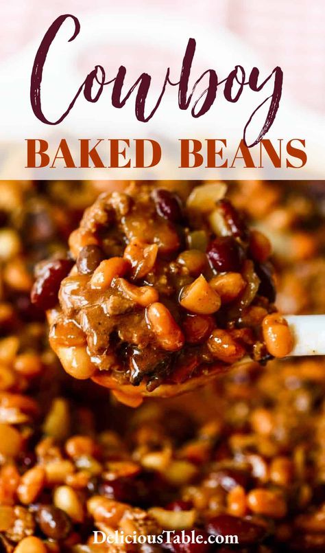 Beans Slow Cooker, Bake Beans, Cowboy Baked Beans, Stew Crockpot, Slow Cooker Baked Beans, Beans In Crockpot, Slow Cooker Baking, Recipe Crockpot, Beans Recipes