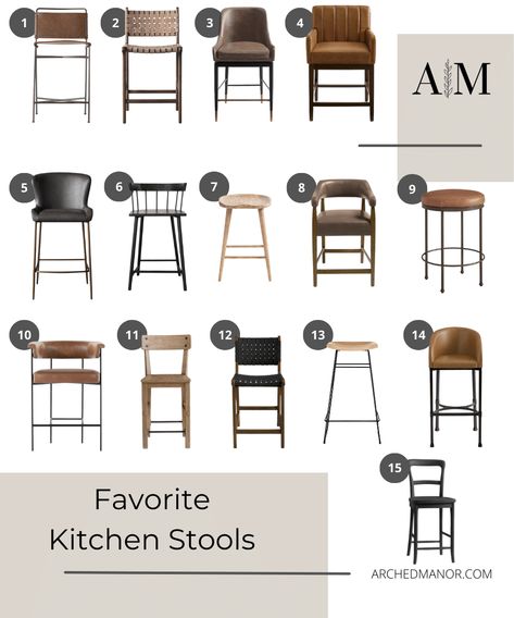 Leather swivel bar stools