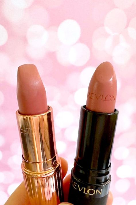 Best Charlotte Tilbury Dupes Charlotte Tilbury Lipstick Swatches, Charlotte Tilbury Looks, Charlotte Tilbury Flawless Filter, Charlotte Tilbury Products, Spring Makeup Ideas, Nyx Matte Bronzer, Charlotte Tillbury, Charlotte Tilbury Hot Lips, Tilbury Makeup