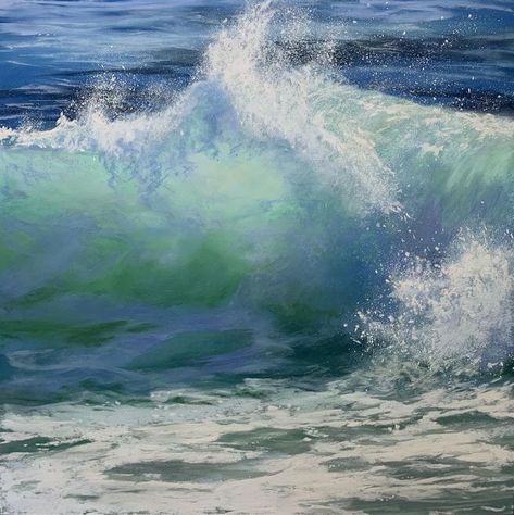 Ocean Canvas Painting, Wave Art Painting, Sea Texture, Painting Ocean, Summer Storm, Ocean Canvas, Seascape Art, Wave Painting, Sea Painting