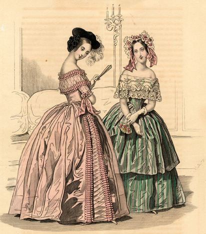 1840s Dress, 1840s Fashion, Victorian Era Fashion, 1860 Fashion, 1800s Fashion, 19th Century Fashion, Clothing And Textile, Old Fashion, Historical Dresses