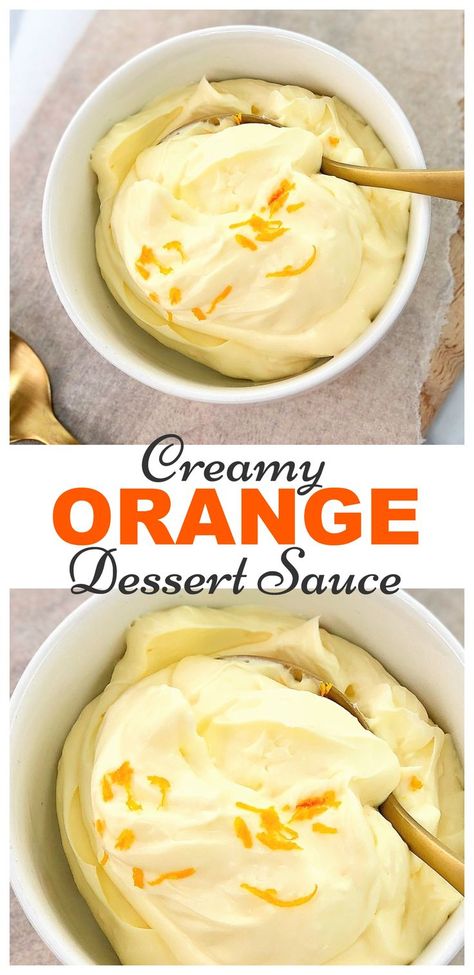 Orange Cake Filling, Mascarpone Sauce, Fruit Dips, Mascarpone Dessert, Orange Dessert, Cake Filling Recipes, Dessert Sauce, Cake Fillings, Creamy Desserts