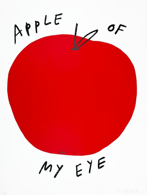 Get Fruity - Apple - Print Club London Apple Illustration, Apple Of My Eye, Rose Illustration, Typography Love, Sense Of Humour, Apple Prints, London Clubs, Inspirational Artwork, Apple Picking