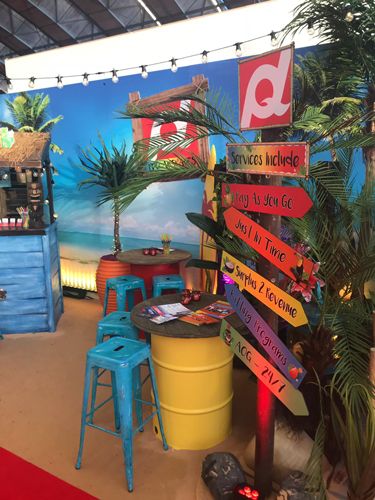 Caribbean Themed Exhibition 2018 | Gallery | Theme Ideas | Event Prop Hire Caribbean Carnival Theme Party Decorations, Caribbean Decor Party, Caribbean Bar Ideas, Caribbean Restaurant Decor, Exhibition Theme Ideas, Carribean Restaurant Decor, Caribbean Theme Party Decorations, Carribean Party Theme, Beach Themed Restaurant