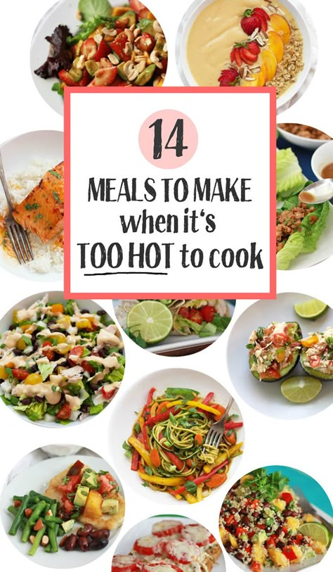 Hot Weather Meals, Too Hot To Cook, Coconut Dessert, Easy Summer Dinners, Summertime Recipes, Cook Meals, Brownie Desserts, Summer Foods, It's Too Hot