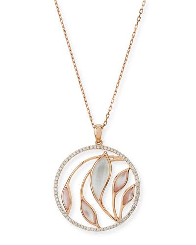 PAEJC Frederic Sage Medium Venus Garden Mother-of-Pearl Pendant Necklace with Diamonds in 18K Pink Gold Sea Shell Jewelry, Nz Wedding, Van Cleef And Arpels Jewelry, Necklace With Diamonds, Mother Of Pearl Pendant, Diy Pendant Necklace, Pearl Jewels, Mother Of Pearl Jewelry, Book Jewelry