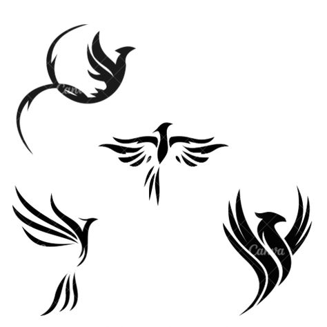 Easy Phoenix Tattoo, One Line Phoenix Tattoo, Phoenix One Line, Phoenix Black And White Tattoo, Birds Flying Silhouette Tattoo, Phoenix Tattoo, Tattoo Stencil Outline, Tattoo Stencils, Sketch Book