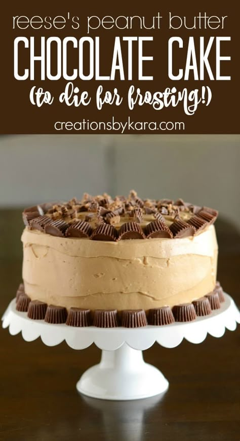 Chocolate Cake With Peanut Butter Cups, Chocolate Cake With Reeses Cups, Peanut Butter Birthday Cake Ideas, Peanut Butter Cups Cake, Chocolate Peanut Butter Cakes, Reeses Cake Ideas, Recess Peanut Butter Cake, Best Chocolate Peanut Butter Cake, Homemade Peanut Butter Cake